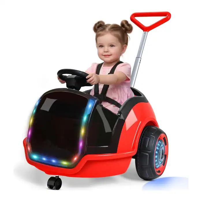 ANPABO 3-in-1 electric 12V push car ride on toy for toddlers, rated 4.6 out of 5 in our best battery powered ride on toys for 2 year olds guide
