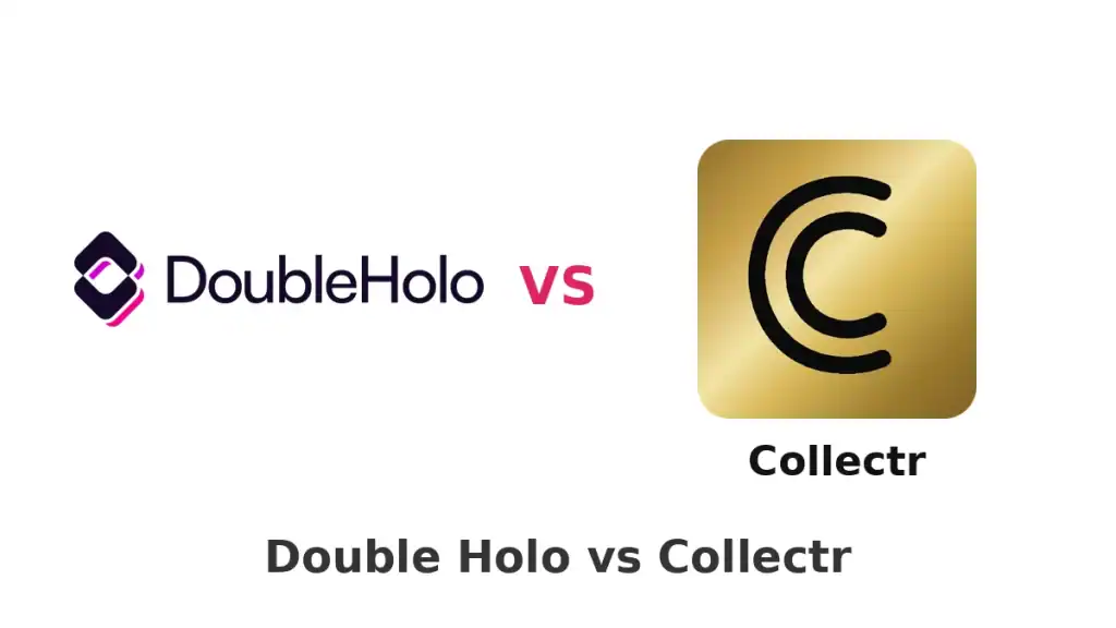 DoubleHolo logo vs Collectr app logo – Double Holo vs Collectr