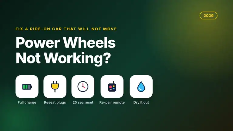 Power Wheels Not Working? How to Fix a Ride-On Car That Won’t Move (2026)